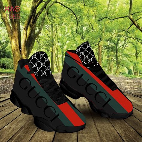 red and black steipe gucci shoes|black and white Gucci sneakers.